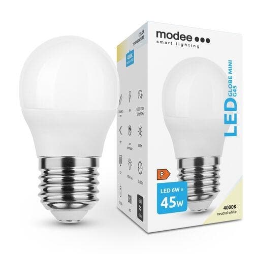 Lampe Smart lightting Led globe mini G45 6W E27 180° 4000K (550 lumen)