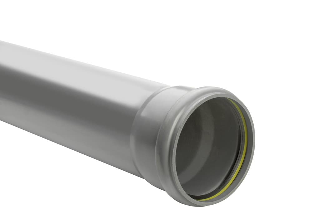 Kabelwerk Eupen Eucarigid-RE SN2 tube d'égouttage PVC Benor D160 x 3,2 mm L 5 m gris