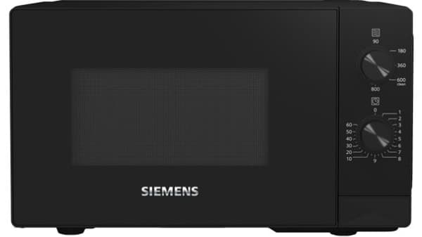 Four micro-ondes IQ300 pose-libre 800W, 20L, humidClean, no display, diamètre 27cm, Noir Noir