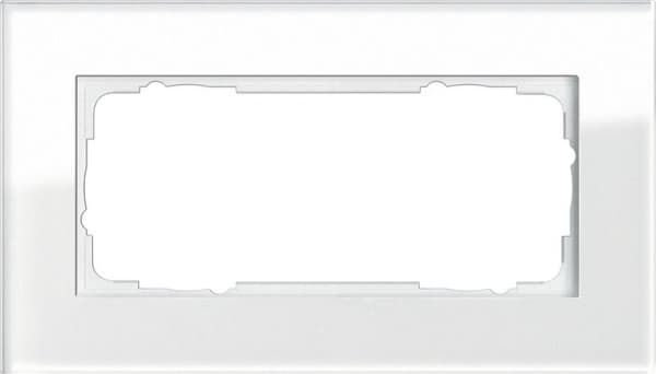 Cadre de finition Gira Esprit Blanc verre Blanc
