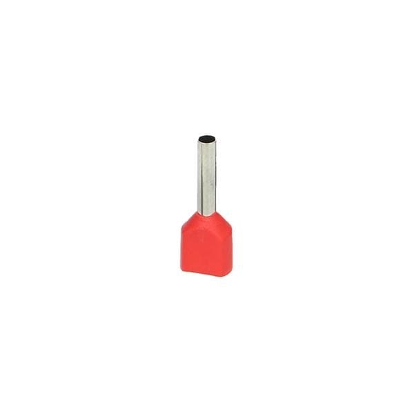 Borne d'extrémité de câble double isolée max. section 1mm² longueur du manchon cuivre: 8mm