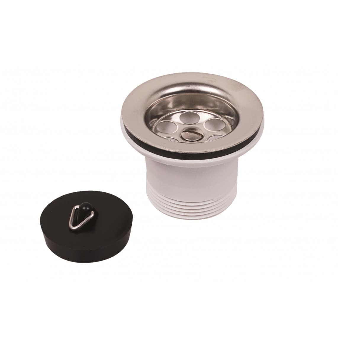 108519 KS VIEGA vanne d'évacuation, 1 1/2" M x 70 mm, avec bonde 45,5 mm