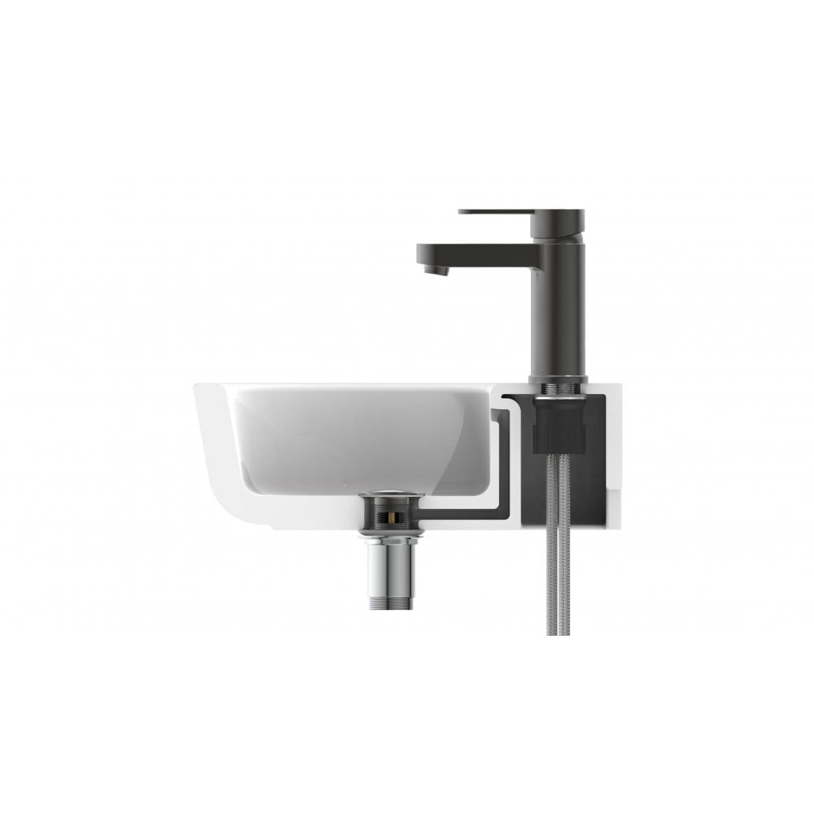 34212 ELEPHANT Mitigeur lavabo, graphite mat