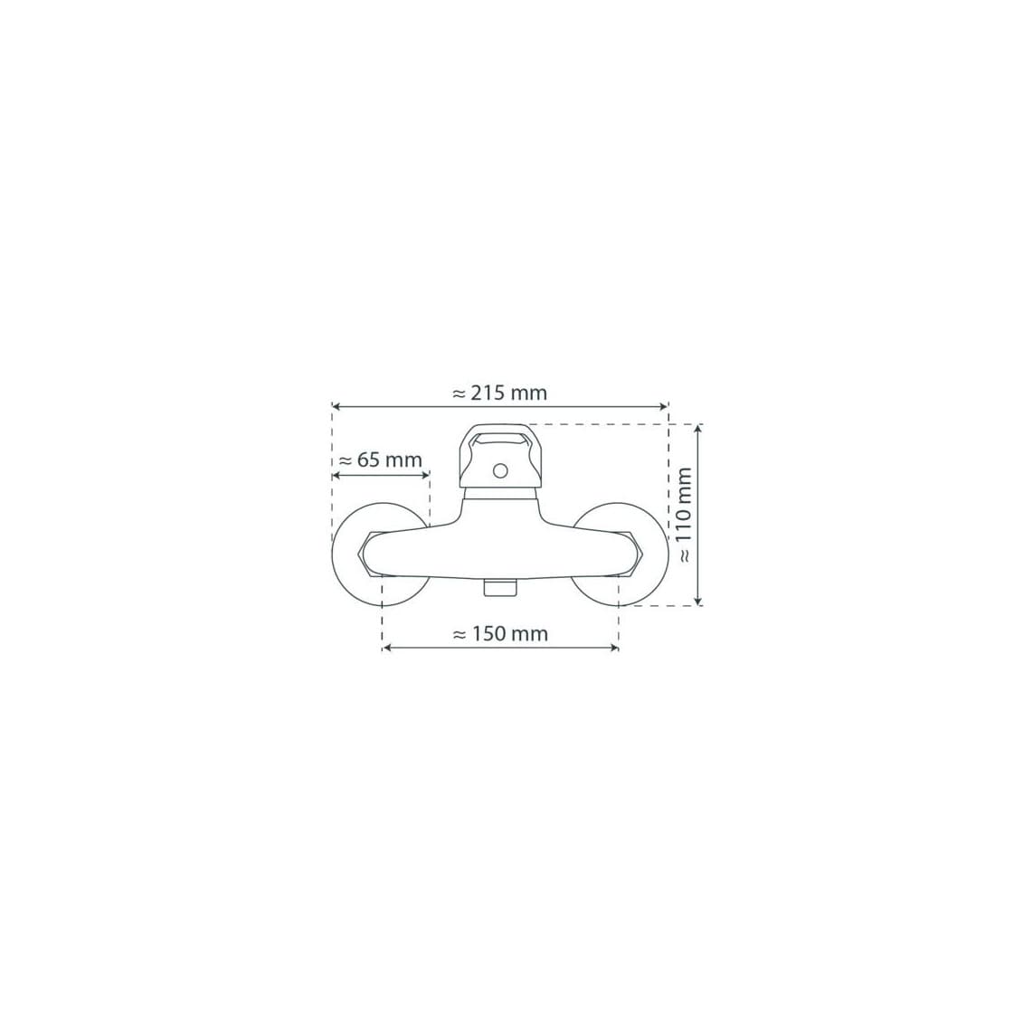 35040 BATONI Mitigeur douche, chromé
