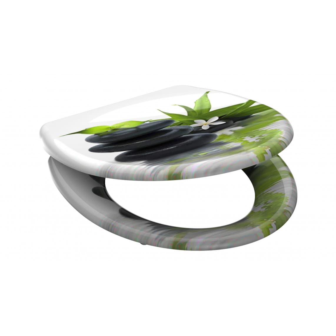 82367 abattant WC en Duroplast JASMIN, avec frein de chute et déclipsable