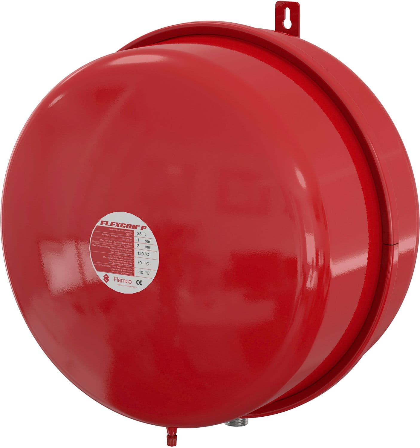 VASE D'EXPANSION CHAUFFAGE CENTRAL FLEXCON PLAT 35 1KG
