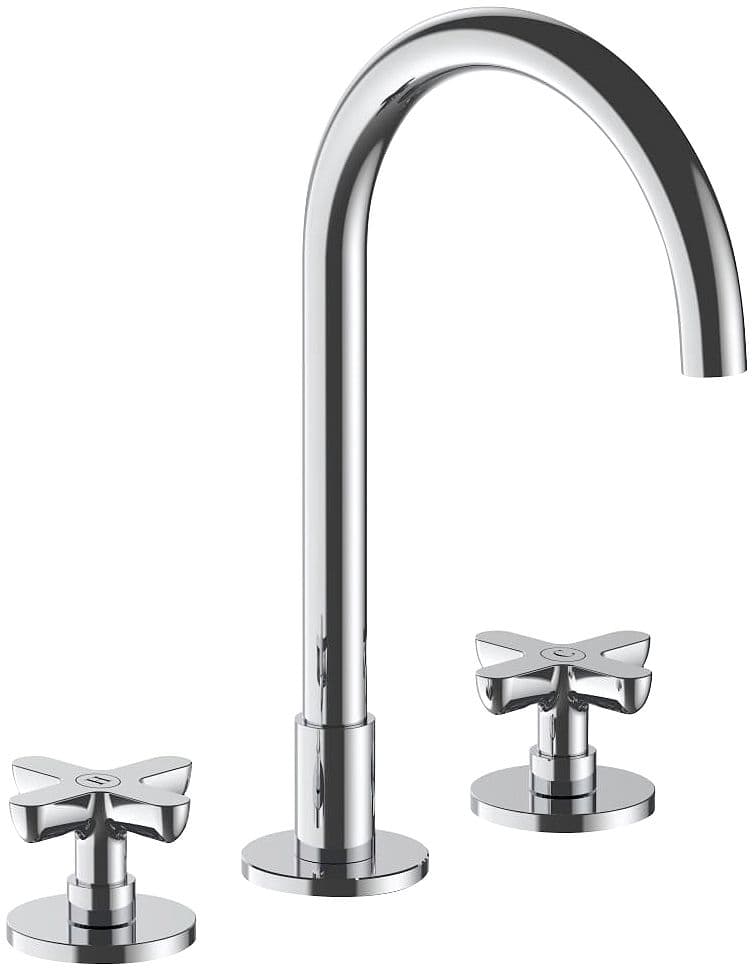 3 TROUS MITIGEUR LAVABO ICONA CLASSIC FANTINI SANS VIDAGE SAILLE 160MM CHROME