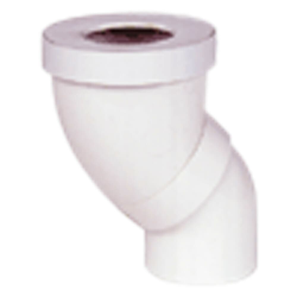 Nicoll Prise WC raccord réglable D 90 mm PVC blanc