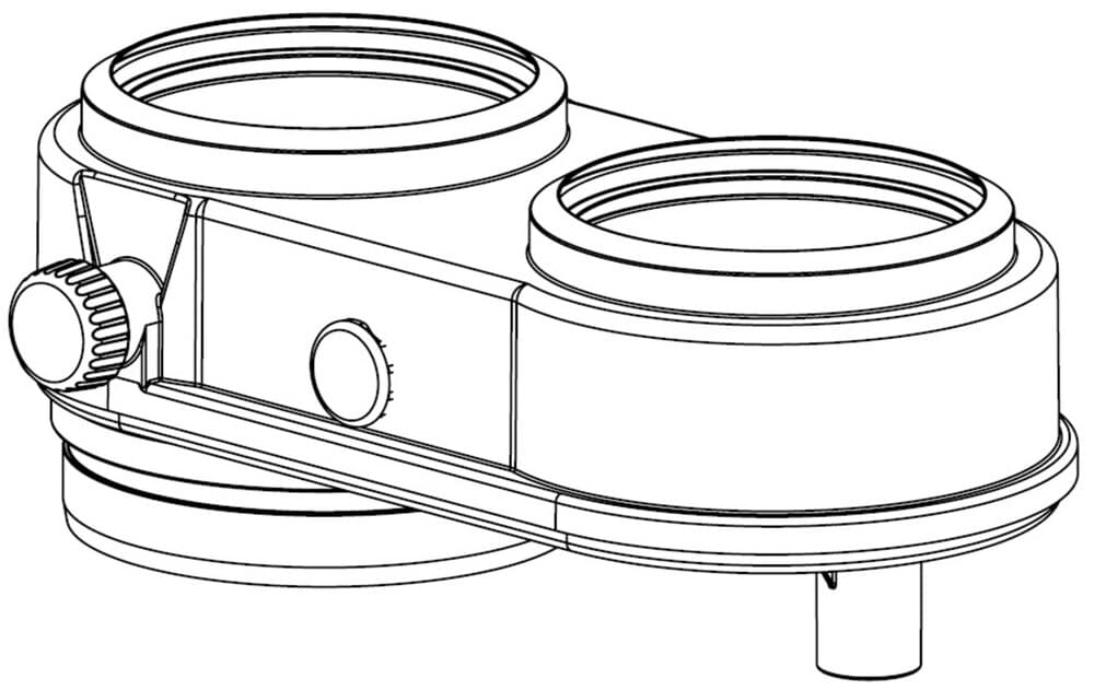 M&G adapteur PP 60/100 - 2X80 pour Cube