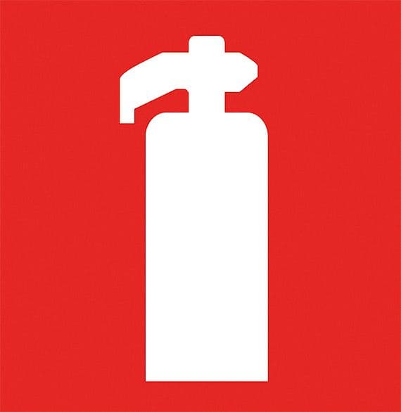 PICTOGRAMME EXTINCTEUR PP 20X20