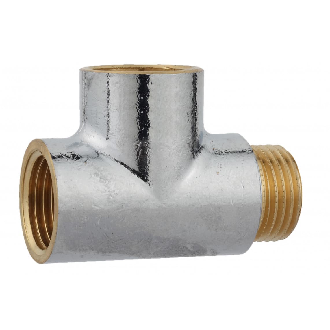 989405155 LT pièce en T, chromé, 1/2" F x 1/2" F x 1/2" M
