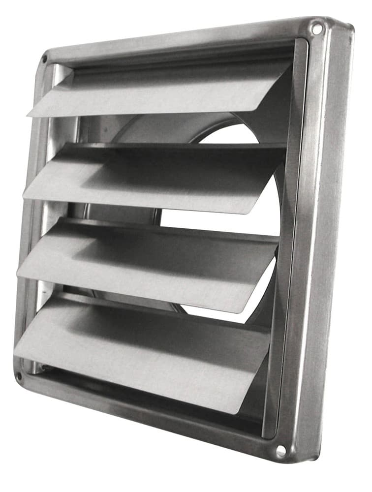 GRILLE A/LAMELLES INOX D125