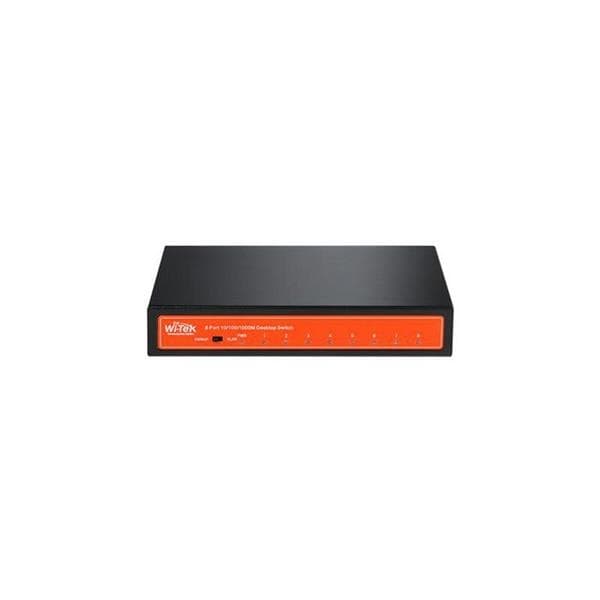 Witek 8 - port gigabit ethernet switch with Steel case