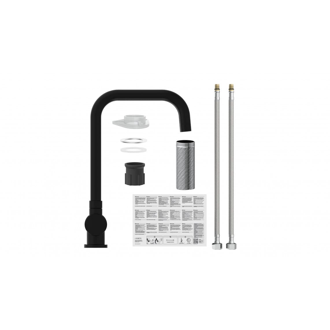 24556 WINDOW Sink mixer, black matt