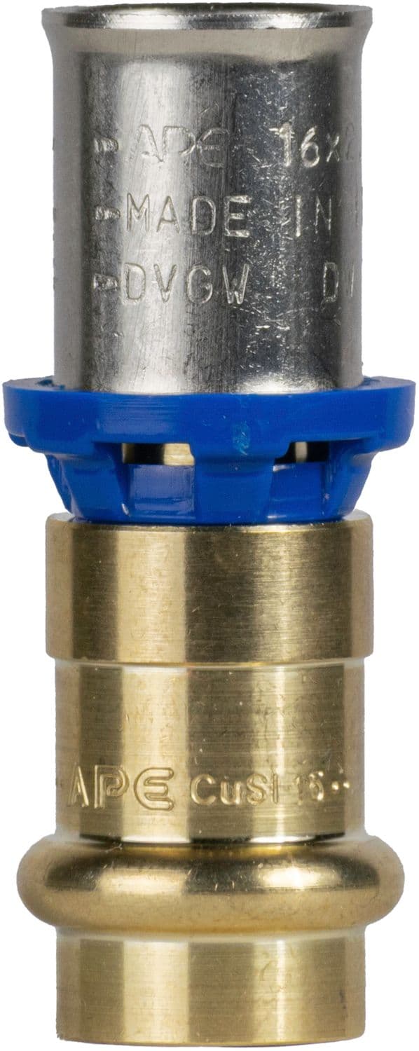 PASSAGE CUIVRE (PROFIL DE SERTISSAGE V OU M) 15MM-ALUPEX 20MM