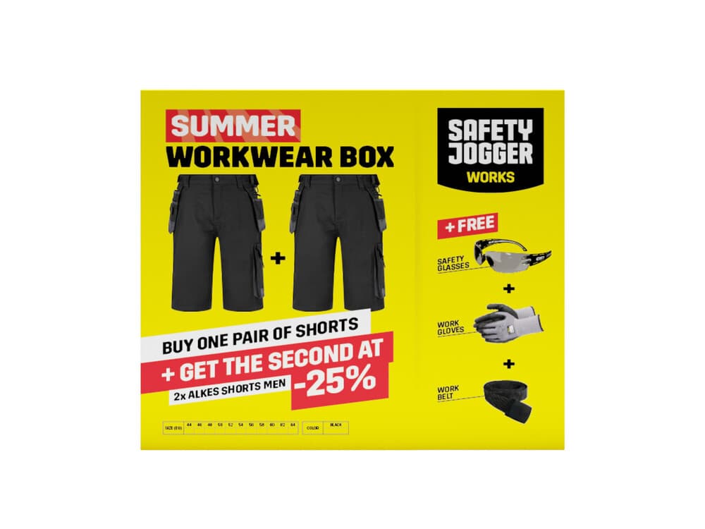Safety Jogger Promo summerbox 2x Alkes shorts navy/grey taille 52