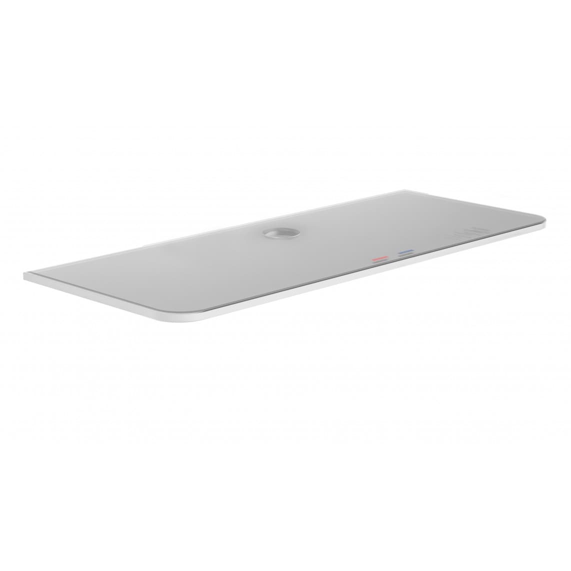02254 Tablette en verre, blanche, par ex. pour 60530