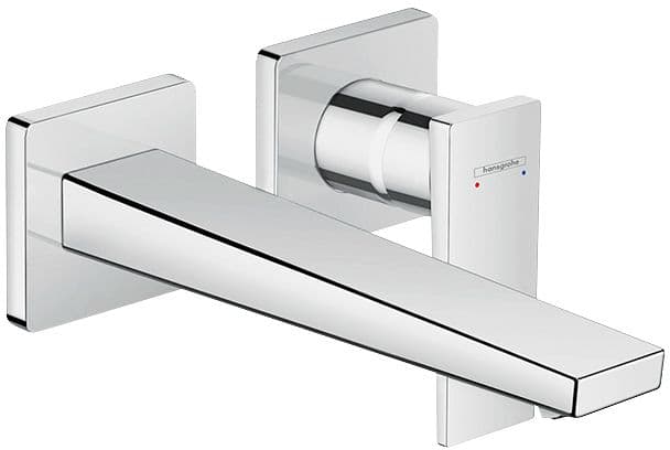 SET DE FINITION MITIGEUR MURAL LAVABO METROPOL HG 225MM CHROME