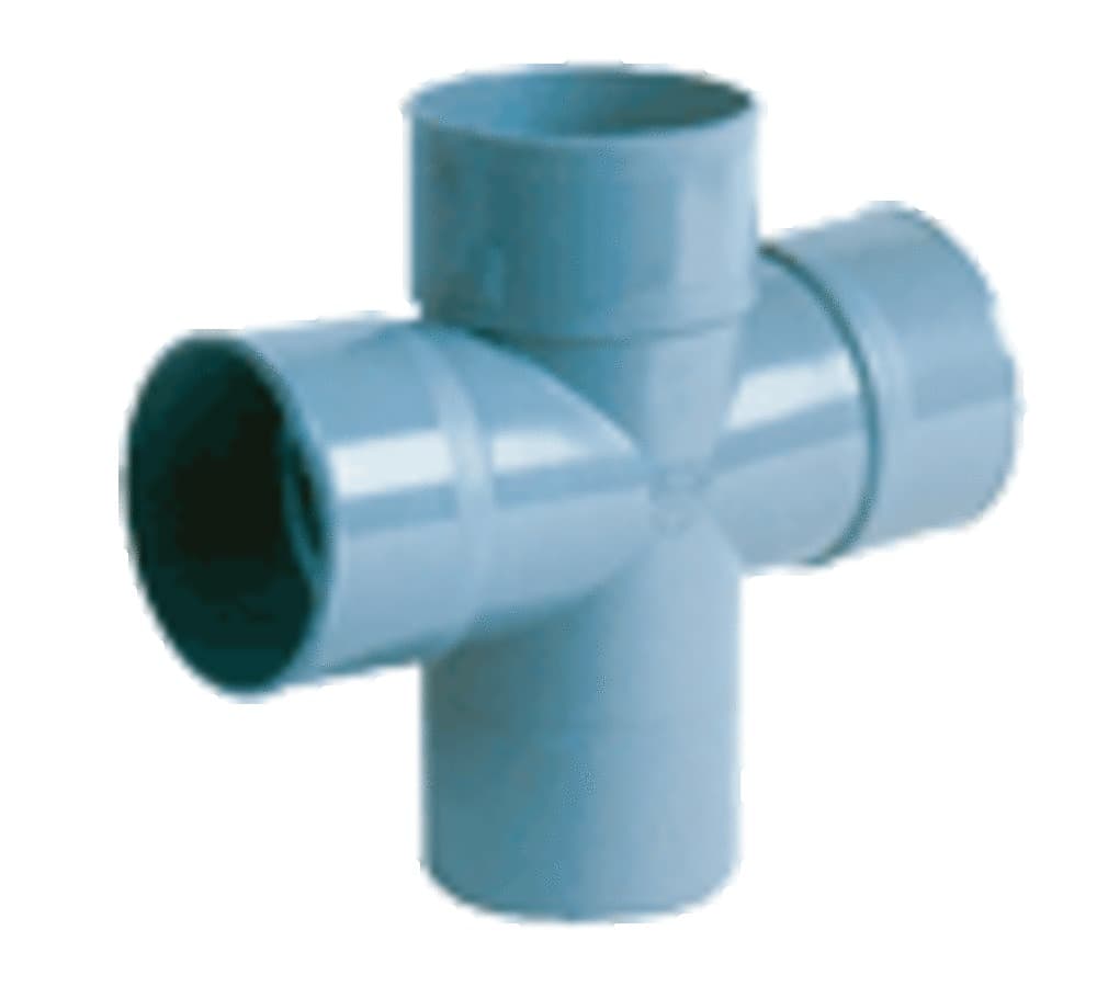 Nicoll raccord à coller PVC té parallèle 87°30 MF D 100 x 40 mm