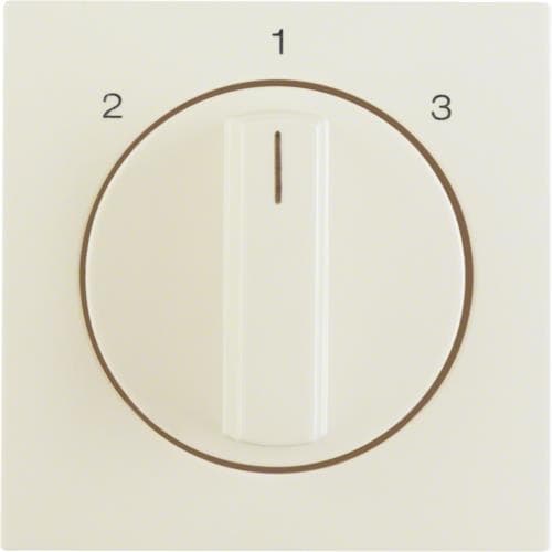 Enjoliveur avec bouton rotatif pour interrupteur 3 paliers sans position 0 S.1 / B.3 / B.7 Blanc,