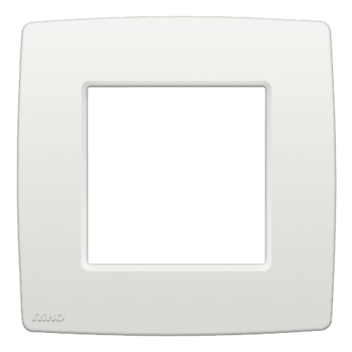 Plaque de recouvrement simple, couleur Niko Original white