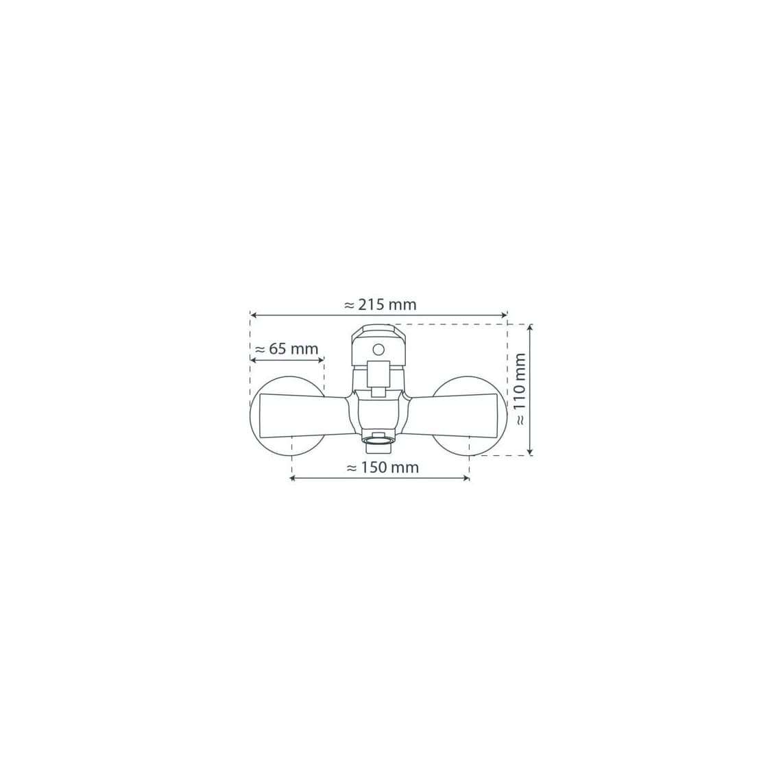 13213 PICO Mitigeur bain/douche, chromé