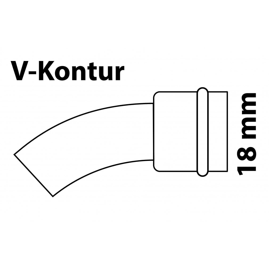 988613354 CU arc 45°, vierge, 18 mm, 1 manchon, (P5040)