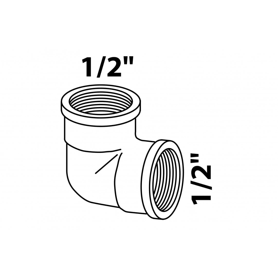 989382355 LT coude 90°, vierge, 1/2" F