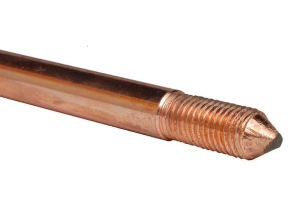Piquet de terre avec manteau de Cuivre à visser 2m - 16mm