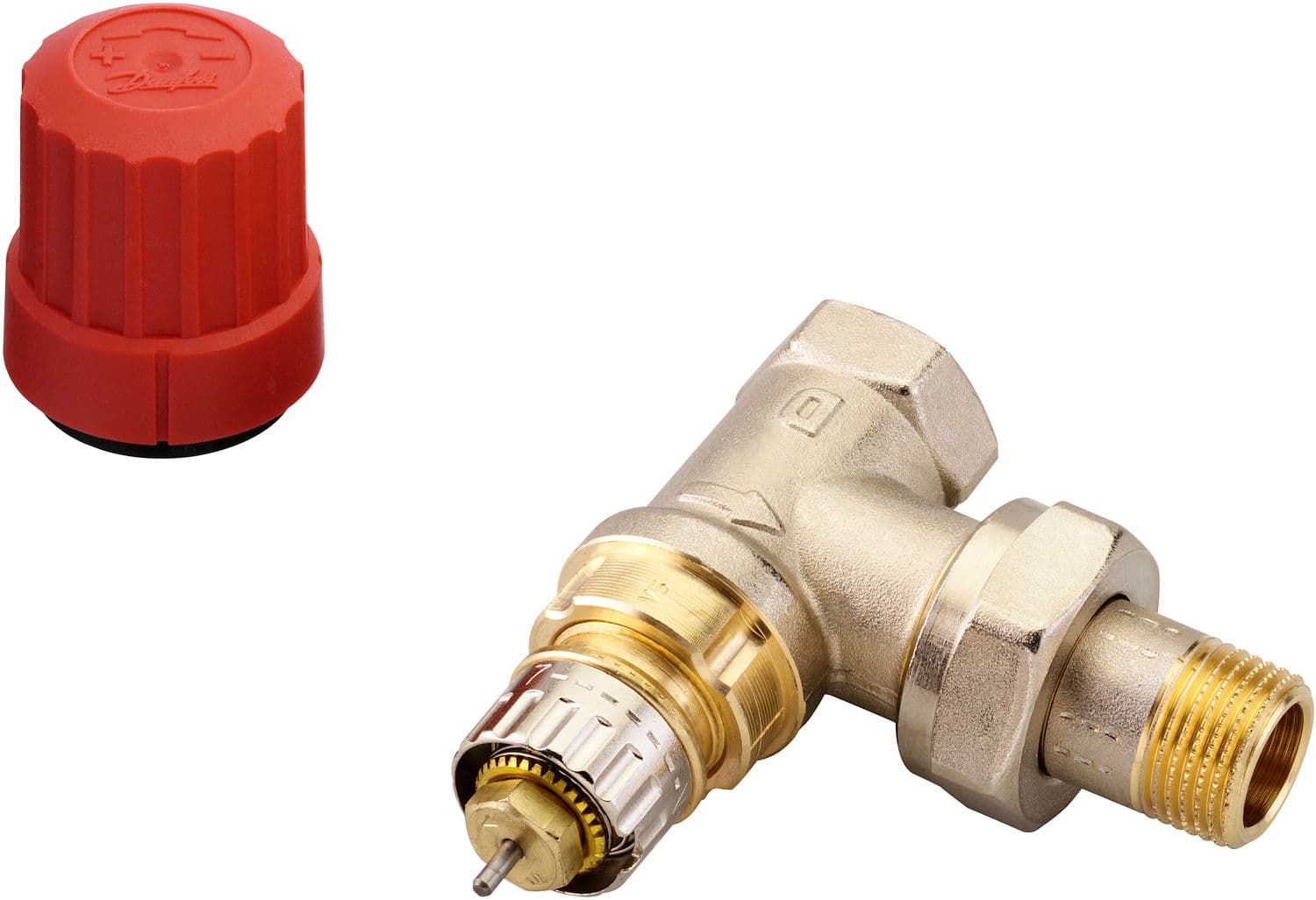 VANNE RADIATEUR THERMOSTATIQUE DANFOSS EQUERRE 3/8"MF