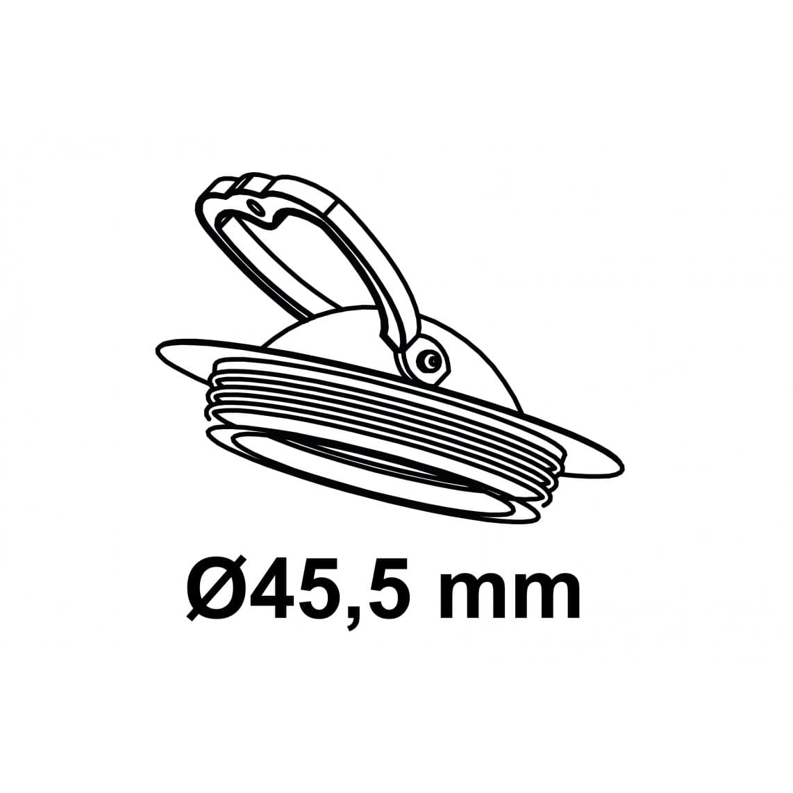 988416049 Valve plug, 45,5 mm, for NIROSTA-sink basin