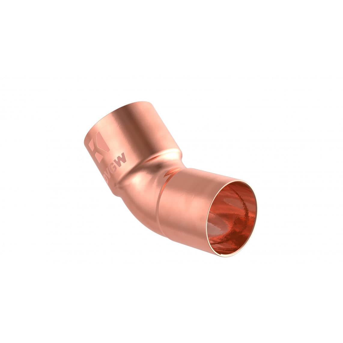 989142017 CU arc 45°, vierge, 15 mm, 1 manchon (5040)