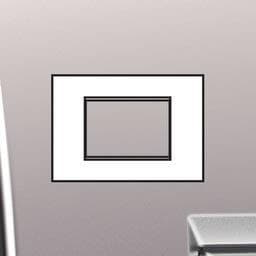 LivingLight - plaque air 3 modules Nickel mat