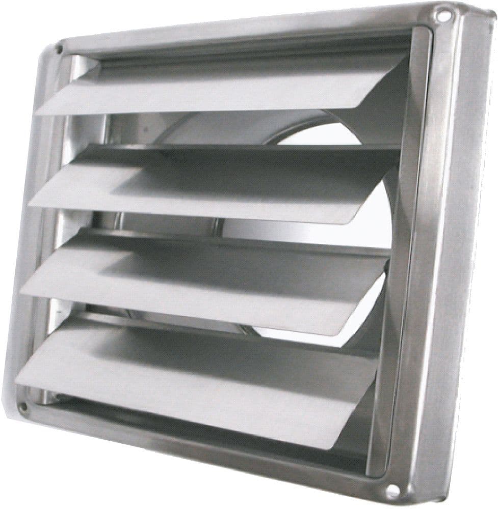 GRILLE DE PULSION CARRE SMS INOX 125MM