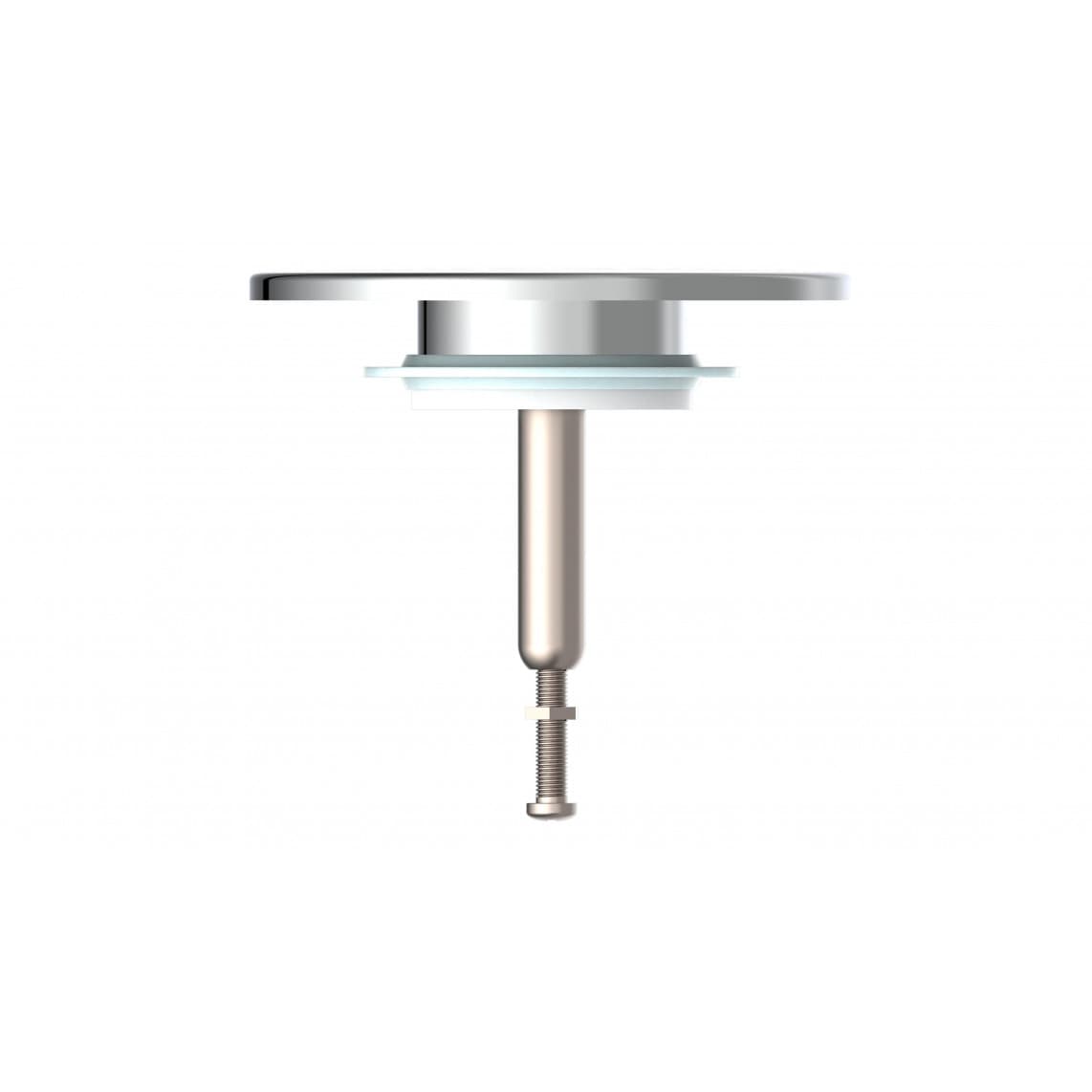988453155 Afvoerwaste plug, chroom, 70 mm x 1 1/2 ", voor badkuip