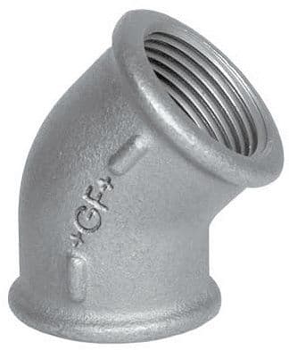 GALVA COUDE 45° FF NR 120 5/4"