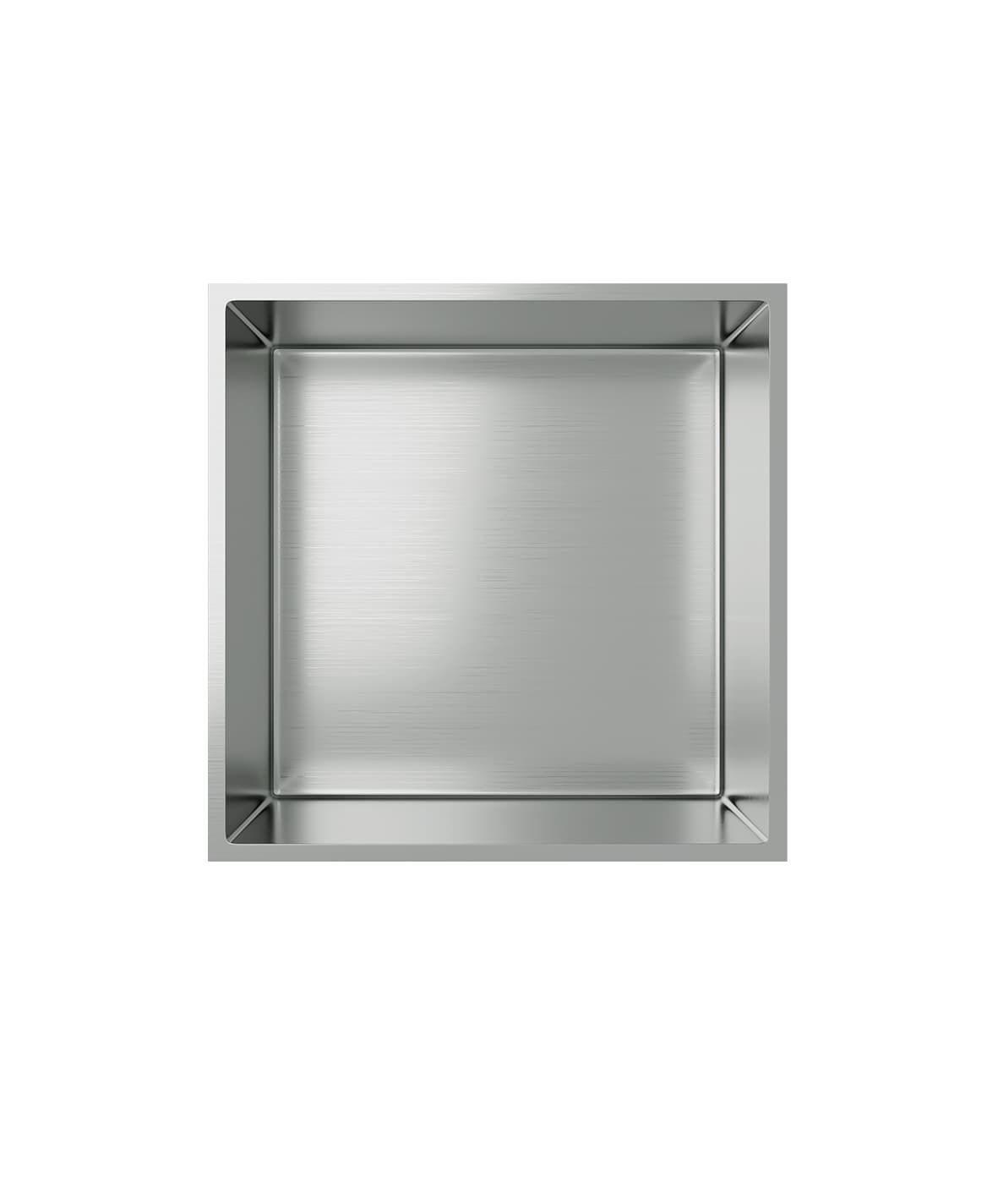 ALONI inbouwnis (300X300X70MM) - geborsteld Rvs