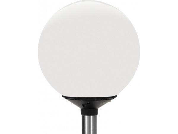Lampadaire non dimmable, I, IP54, IK06, diffuseur acrylique opale, châssis polycarbonate Noir