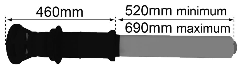 Bulex sortie toiture D60/100 noir
