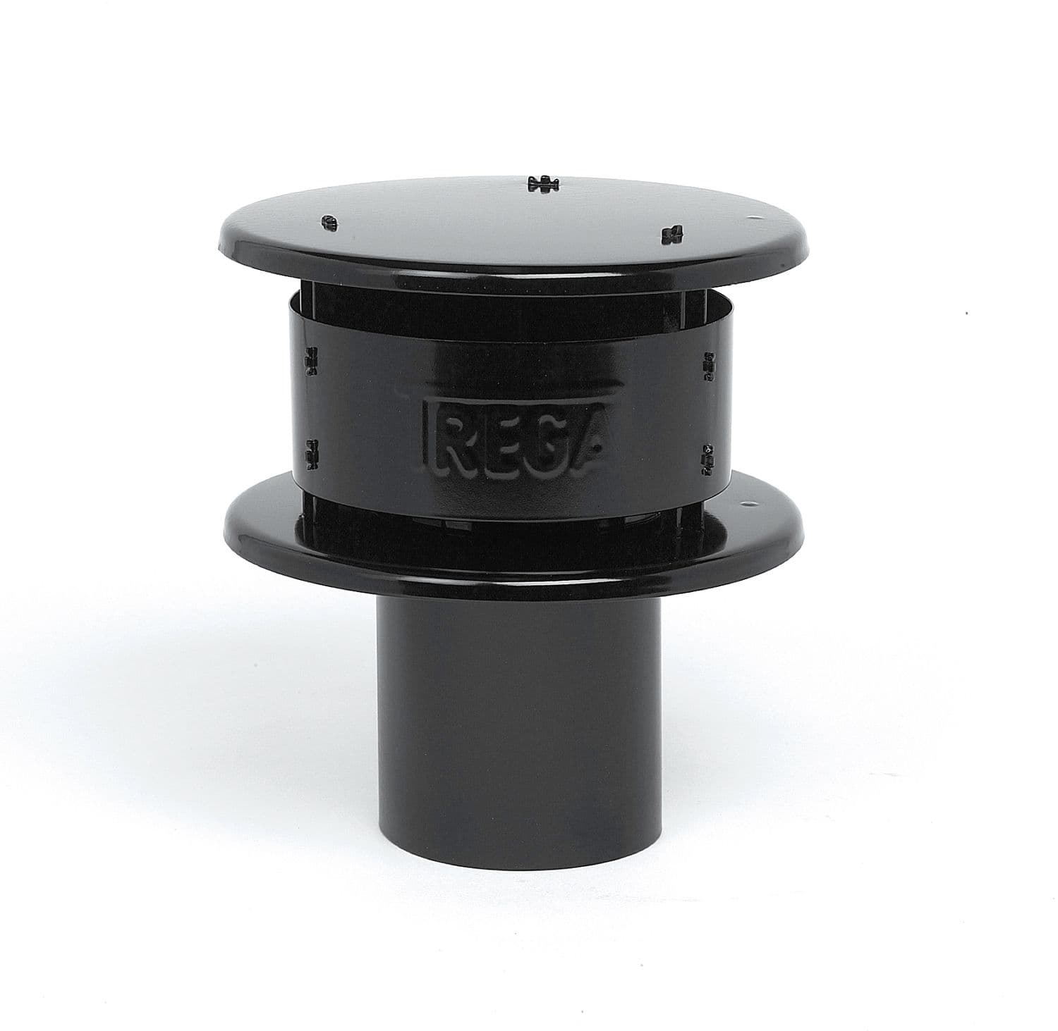 CHAPEAU TREGA ALU NOIR 150MM