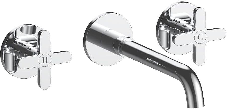 SET DE FINITION MITIGEUR LAVABO 3 TROUS ICONA CLASSIC FANTINI 200MM CHROME