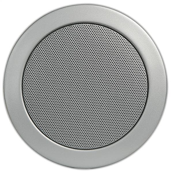 Md30, basic, haut-parleur encastrable voice coil, rond, 20W, Argent Gris (2 pièces)
