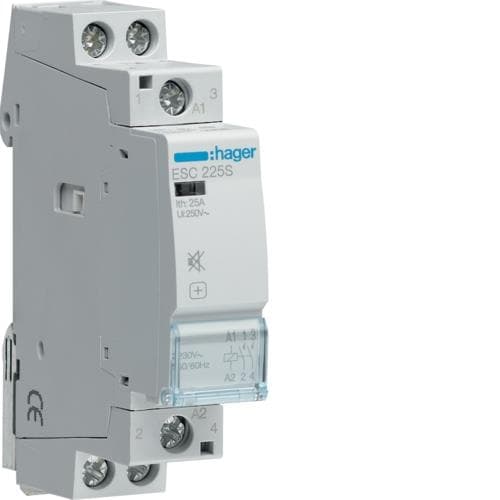 Contacteur silencieux - 2 x 25A - 230V - 2NO