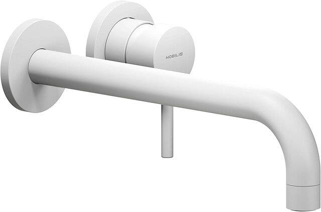 SET DE FINITION MITIGEUR LAVABO LIVE NOBILI 250MM BLANC MAT