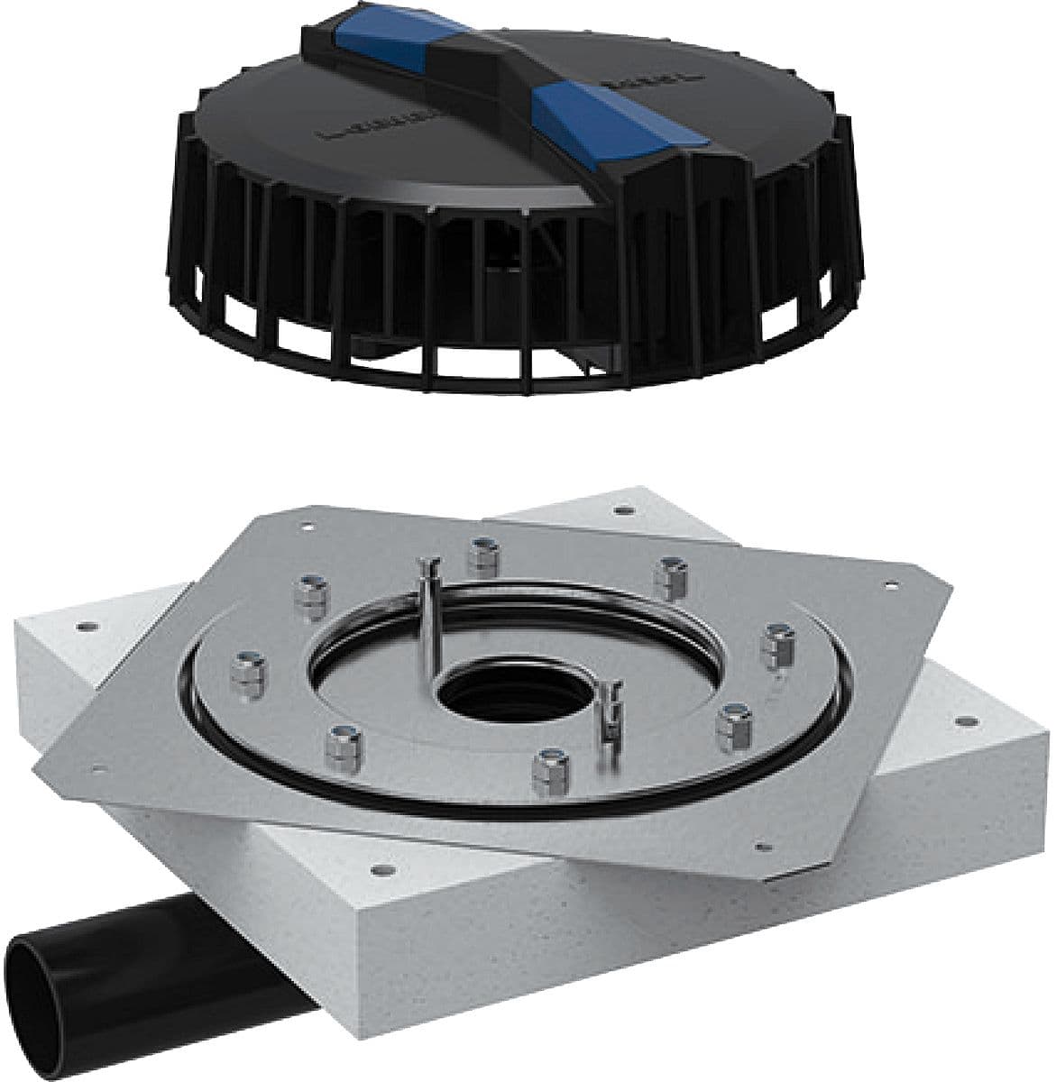 ENTONNOIR PLUVIA NON-BITUME 9L PAR SECONDE GEBERIT