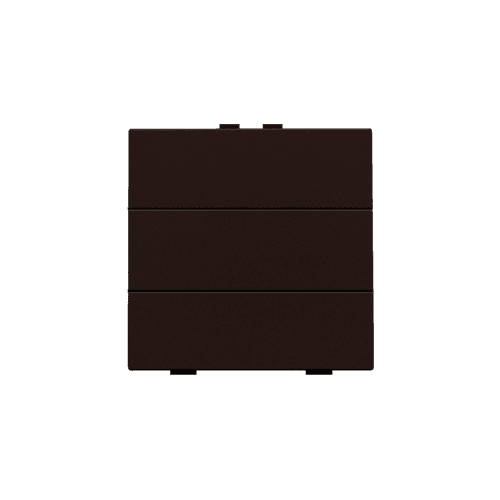 Bouton-poussoir sextuple pour Niko Home Control, couleur dark brown coated