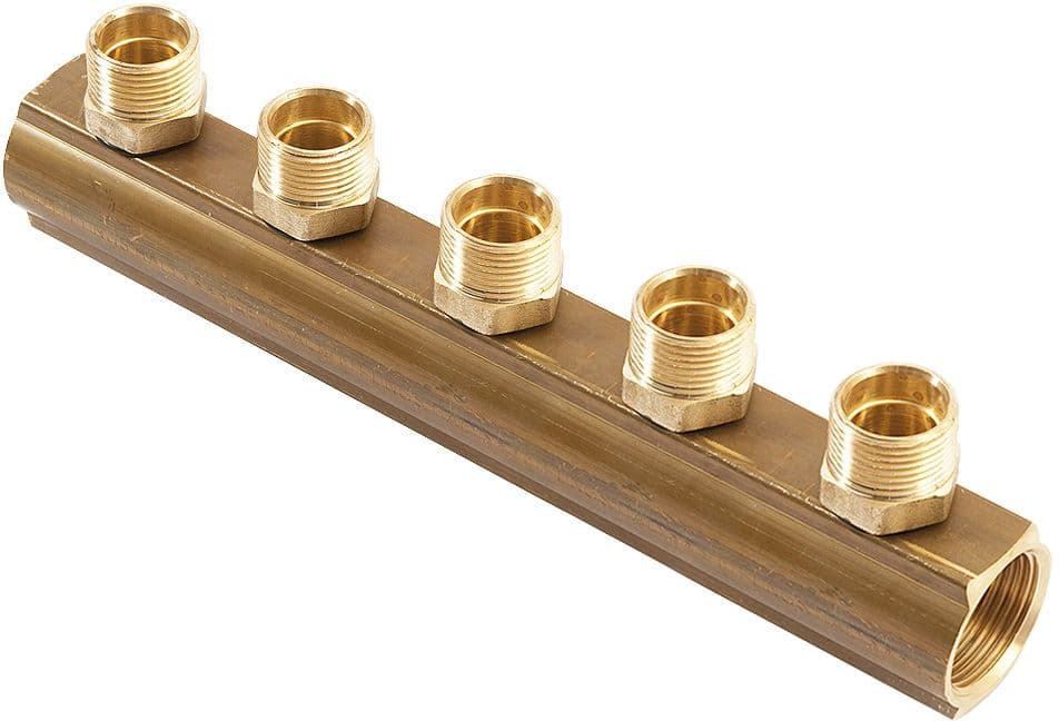 Collecteur avec raccordements Eurocone cc 4/4"FF 5X3/4 EK
