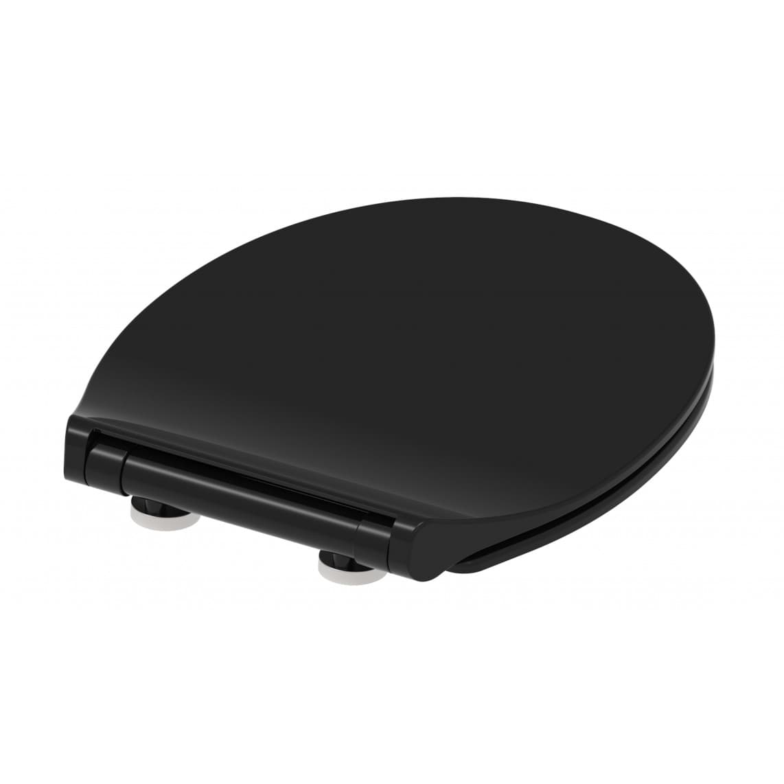 82710 abattant WC en Duroplast SLIM BLACK, avec frein de chute et déclipsable