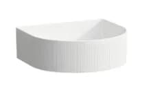 VASQUE A POSER SONAR RELIEF LAUFEN 41X36,5 SANS TROU ROBINET/TROP-PLEIN CLEAN COAT BLANC
