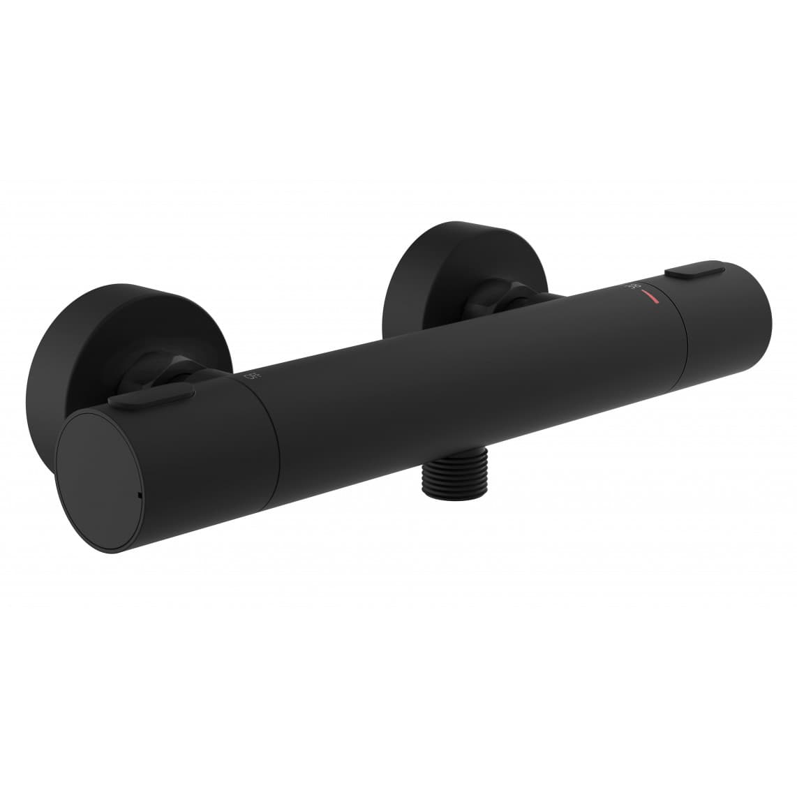 33186 LOS ANGELES Thermostatic shower mixer, black matt